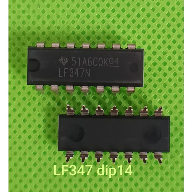 IC LF347 LF347n Quad Op-Amps dip14