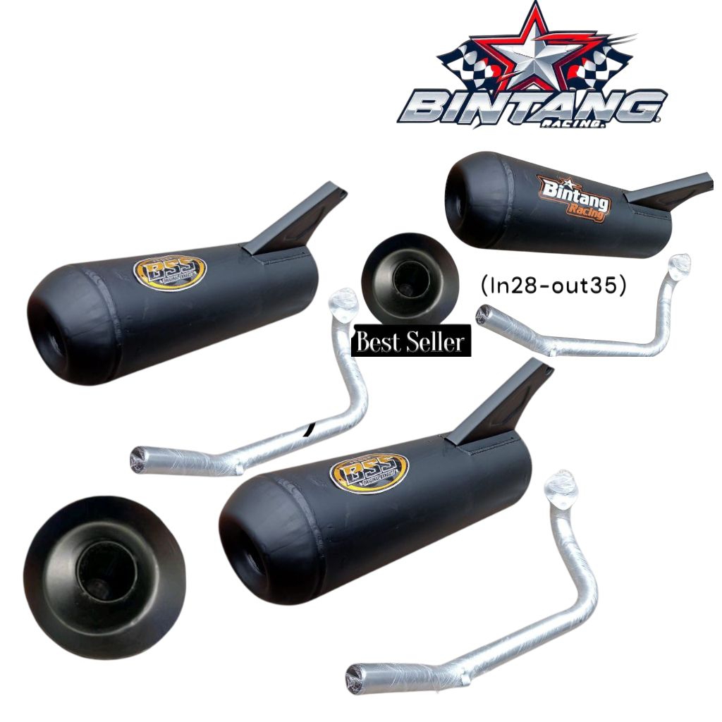 KNALPOT BOBOKAN REGULASI MP7. tabung Vario 4,5in. HONDA & YAMAHA MIO/BEAT