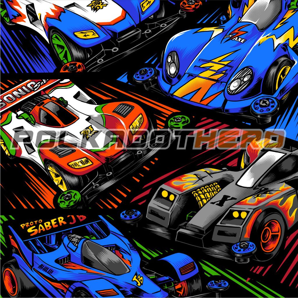 [ PRE-ORDER ] POLKADOT HERO KAOS TAMIYA LETS N GO - KAOS TAMIYA - KAOS HOBBY - LIMITED EDITION