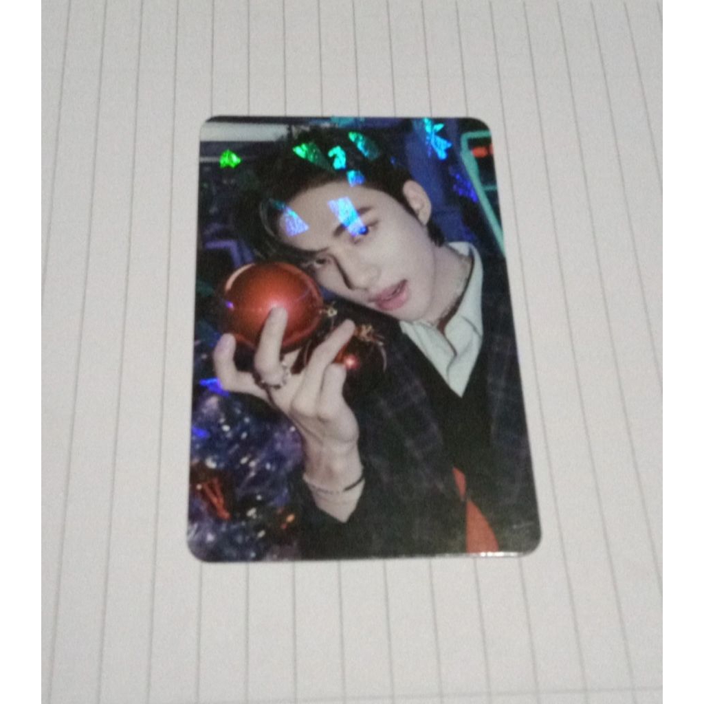 CLEARANCE SALE / Photocard Straykids Hyunjin PC album Christmas Eve CE Glitter Noeasy Maxident 5-sta