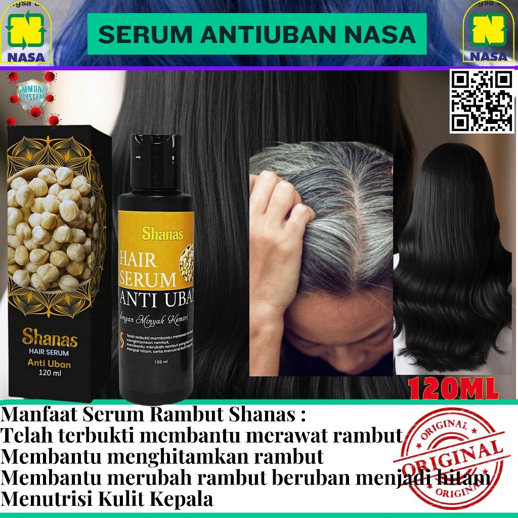 SHANAS ANTI UBAN/mengatasi rambut putih/uban
