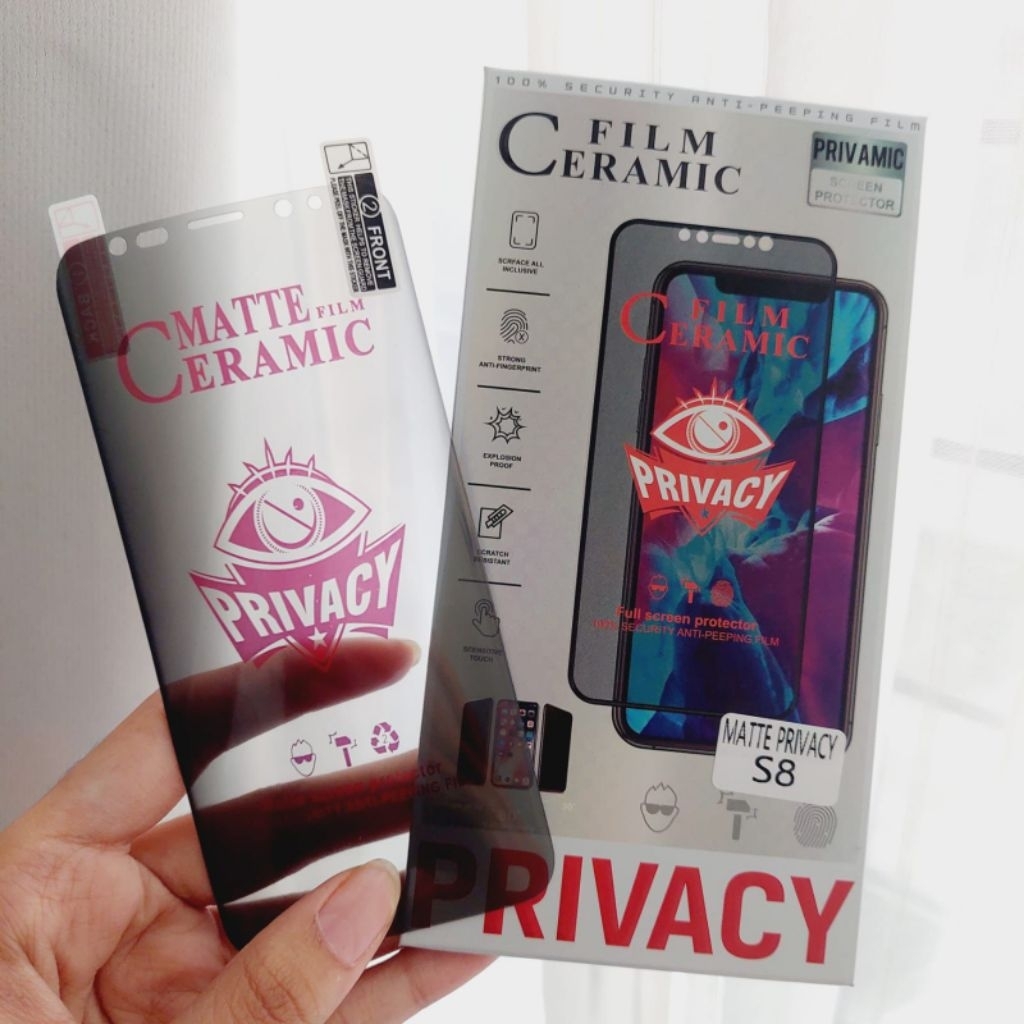 Tempered Glass SPY Ceramic Matte Melengkung Oppo Reno3Pro/Reno4Pro/Reno5Pro/Reno6Pro/Reno9Pro/Reno10