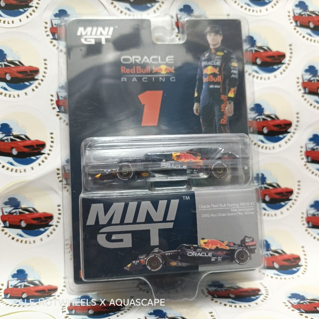 MINI GT F1 ORACLE RED BULL RACING RB18 #1 MAX VERSTAPPEN 2022 ABU DHABI GRAND PRIX WINNER MGT250 BLI