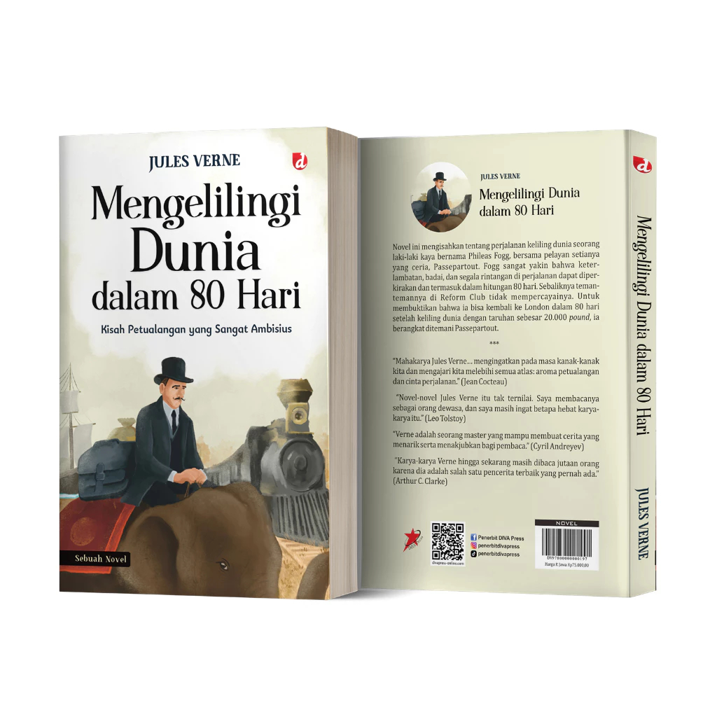 Buku Mengelilingi Dunia dalam 80 Hari (Novel) Jules Verne - DIVA Press