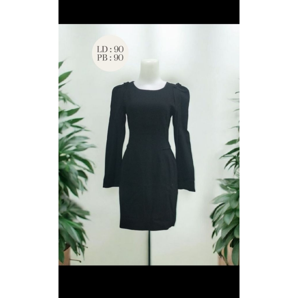 Preloved Dress Jonggol Hitam