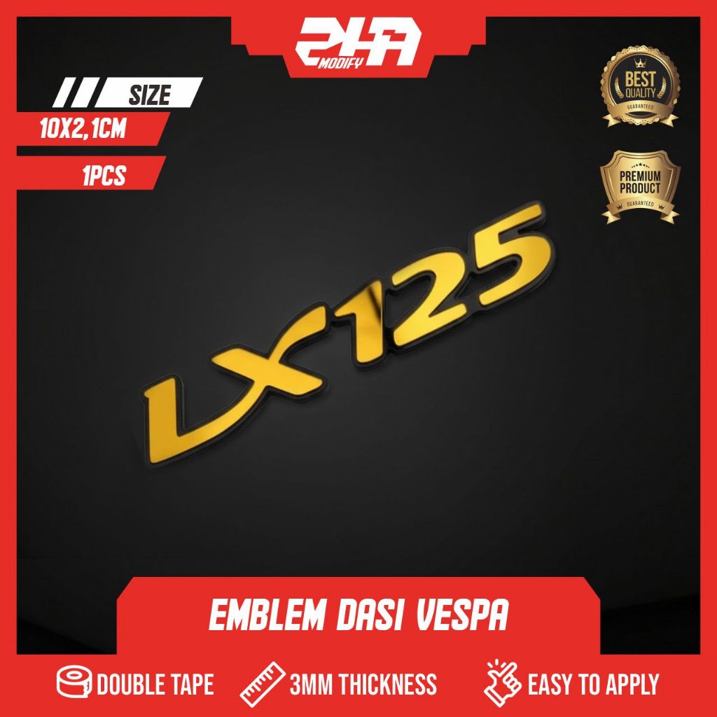 EMBLEM VESPA LX125 LOGO VESPA 3D TIMBUL EMBLEM LX125 LOGO VESPA LOGO LX125 EMBLEM LX125 LOGO LX 125 