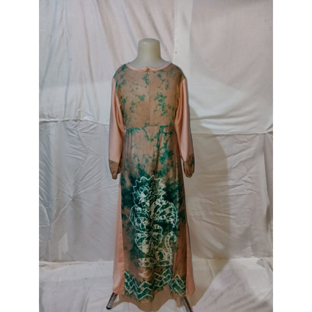 SALE Baju Syar'i Combinasi Sasirangan Untuk Anak Usia 11-12 Thn