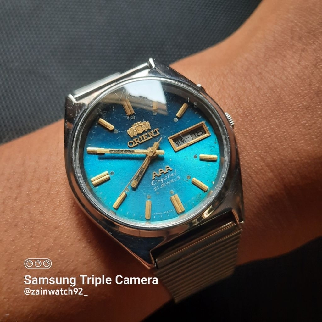 Jam tangan Orient AAA Automatic Blue Dial OS46941 Vintage ORIGINAL