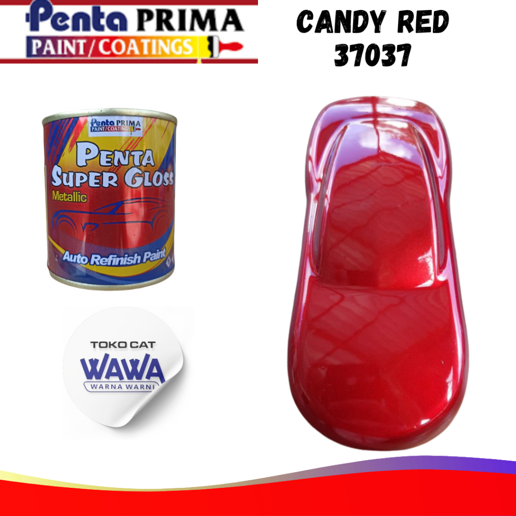cat duco penta super gloss candytone candy red 1kg/ecer