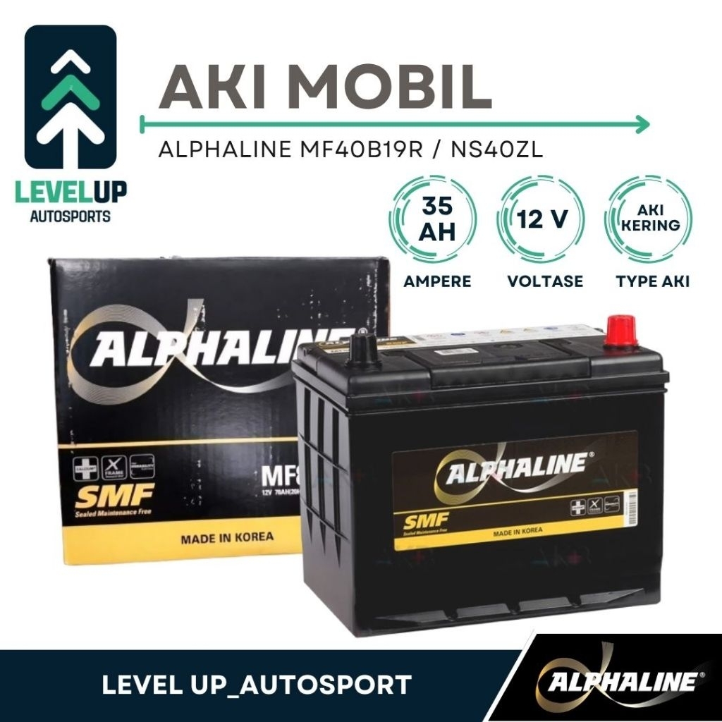 Alphaline Aki Kering NS40ZL Aki Mobil Brio Calya Sigra Karimun Mobilio