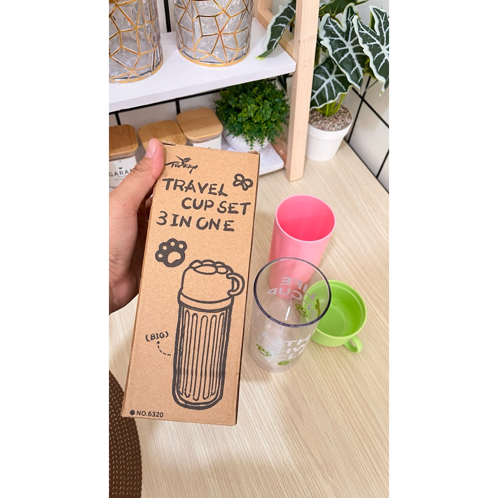 Pero Travel Cup Set 3 in 1 New (Hasil endorse)