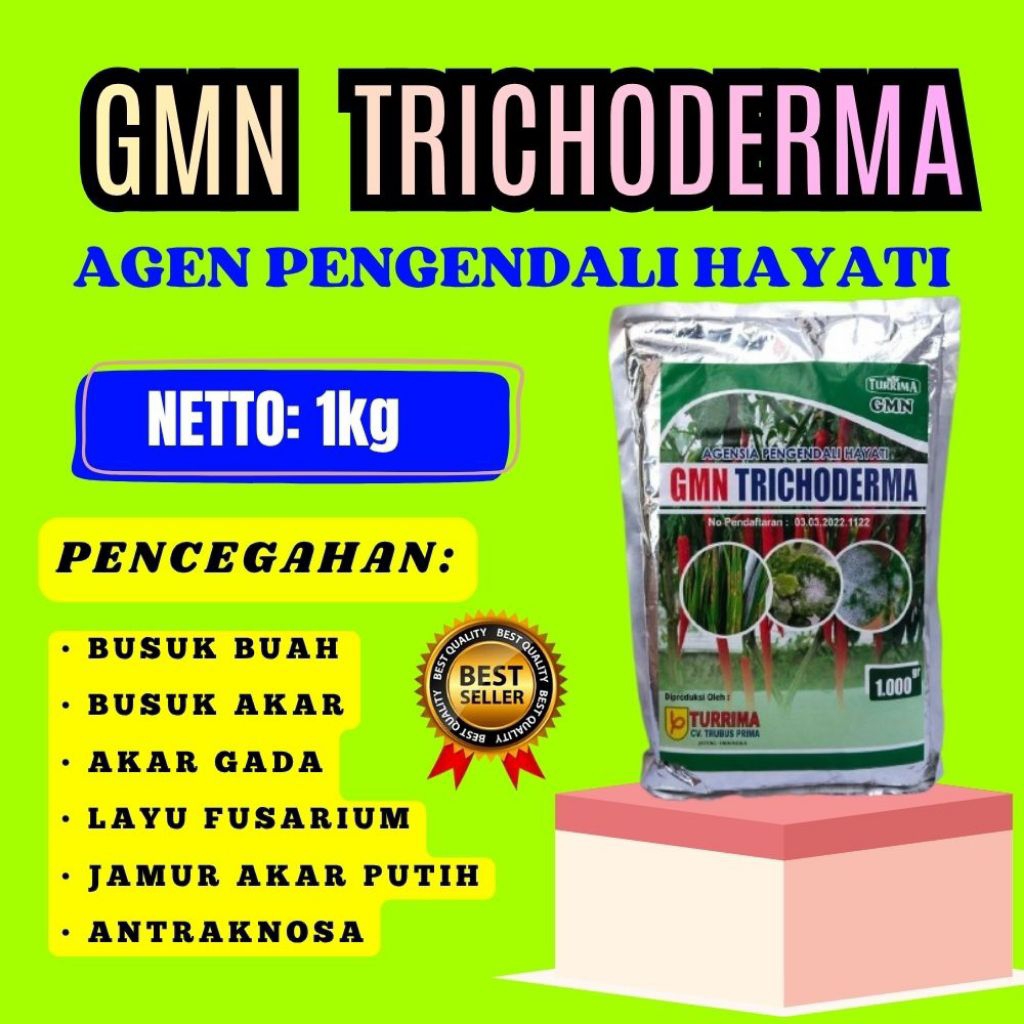 SOLUSI AJAIB !! GMN Trichoderma Cornu Damae GMN Trichoderma Conidia Isi 1kg