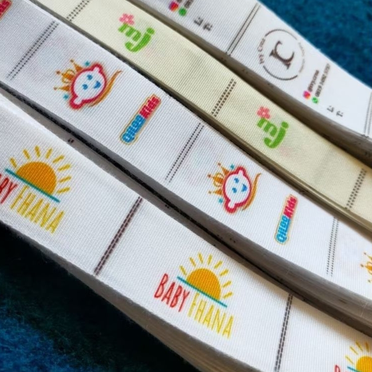 Label Baju / Label Hijab / Label Woven Damask Subtitute 100pcs