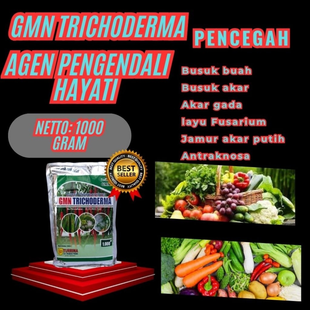TERLARIS  Pupuk GMN Trichoderma Untuk Sawit  GMN GMN Trichoderma Anfush Isi 1kg