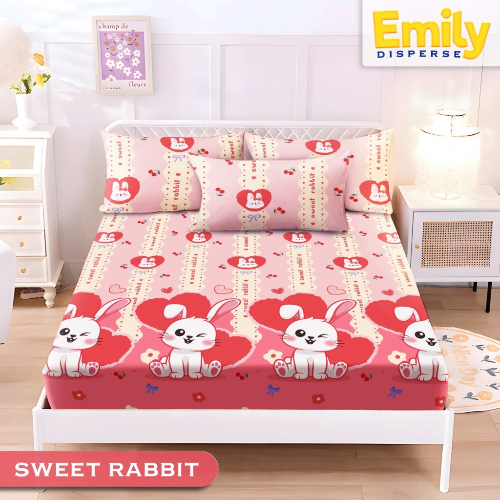 Bedcover Set Motif Anak Perempuan Bahan Katun Lembut Ukuran Sprei Single 90x200 - 200x200