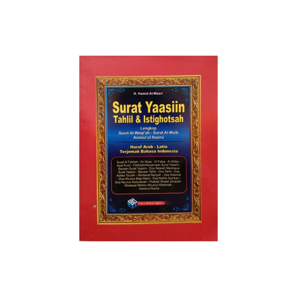 Buku Yasin Tahlil dan Istighosah / Terjemah Yasin Tahlil Lengkap - PBA