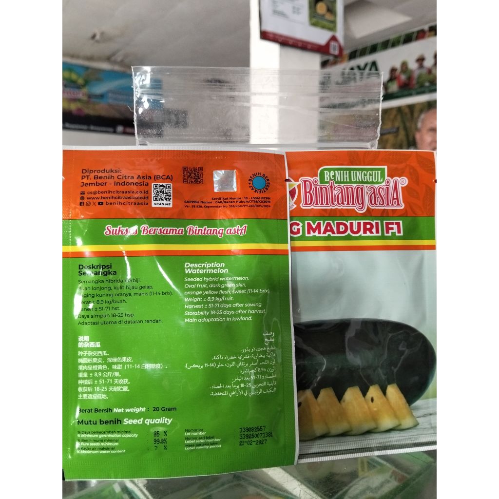 SEMANGKA BERBIJI BIG MADURI F1 20GR