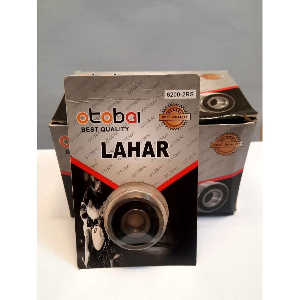 Laher/Bearing 6200-2RS merk OTOBAI (Roda Depan Motor Shogun, Smash, Tornado, Revo, Supra, Supra Fit)