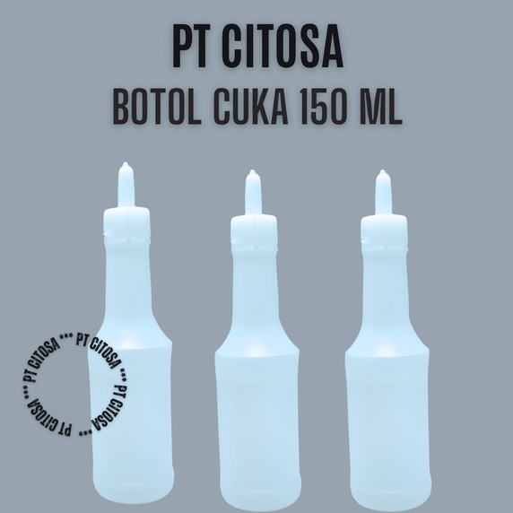 Botol 150 ml Cuka Hdpe / Botol Hdpe / Botol Hdpe Food / Botol Kecap / Botol Cuka / Botol 150 Ml