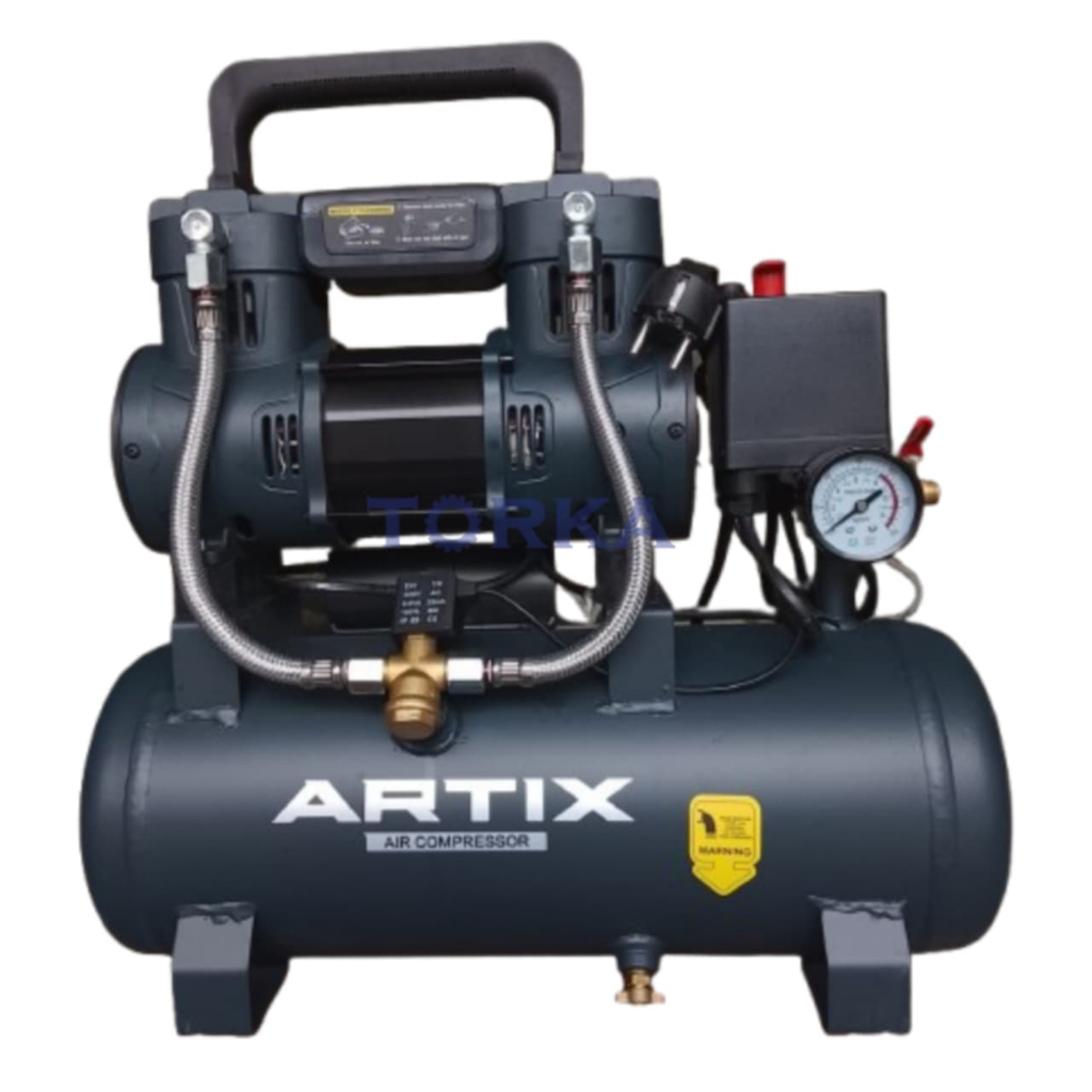 Compressor Super Speed Oiless ARTIX OA 1009SS 1 HP Kompresor Angin Listrik 9 Liter