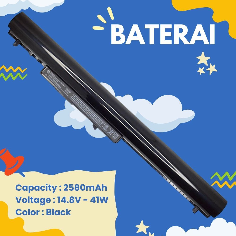 High Quality Baterai Laptop HP TPN-F115 TPN-C113 TPN-C114 OA04 - Garansi
