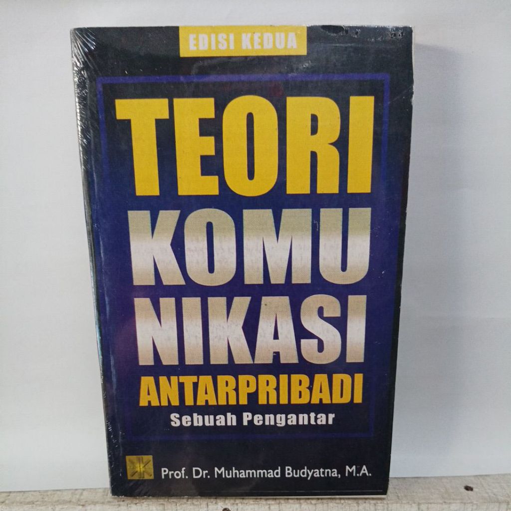 buku teori komunikasi antar pribadi sebuah pengantar