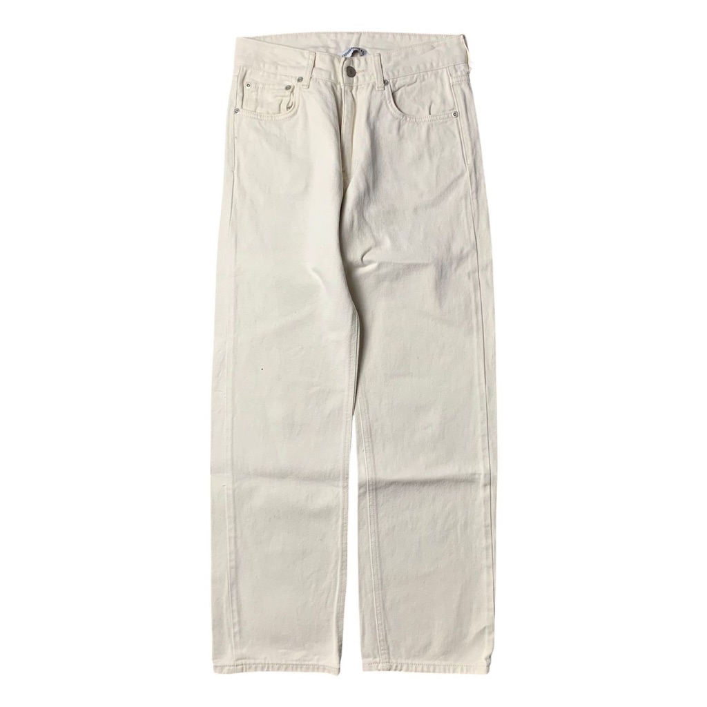 Uniform Bridge & Co. White Straight Jeans