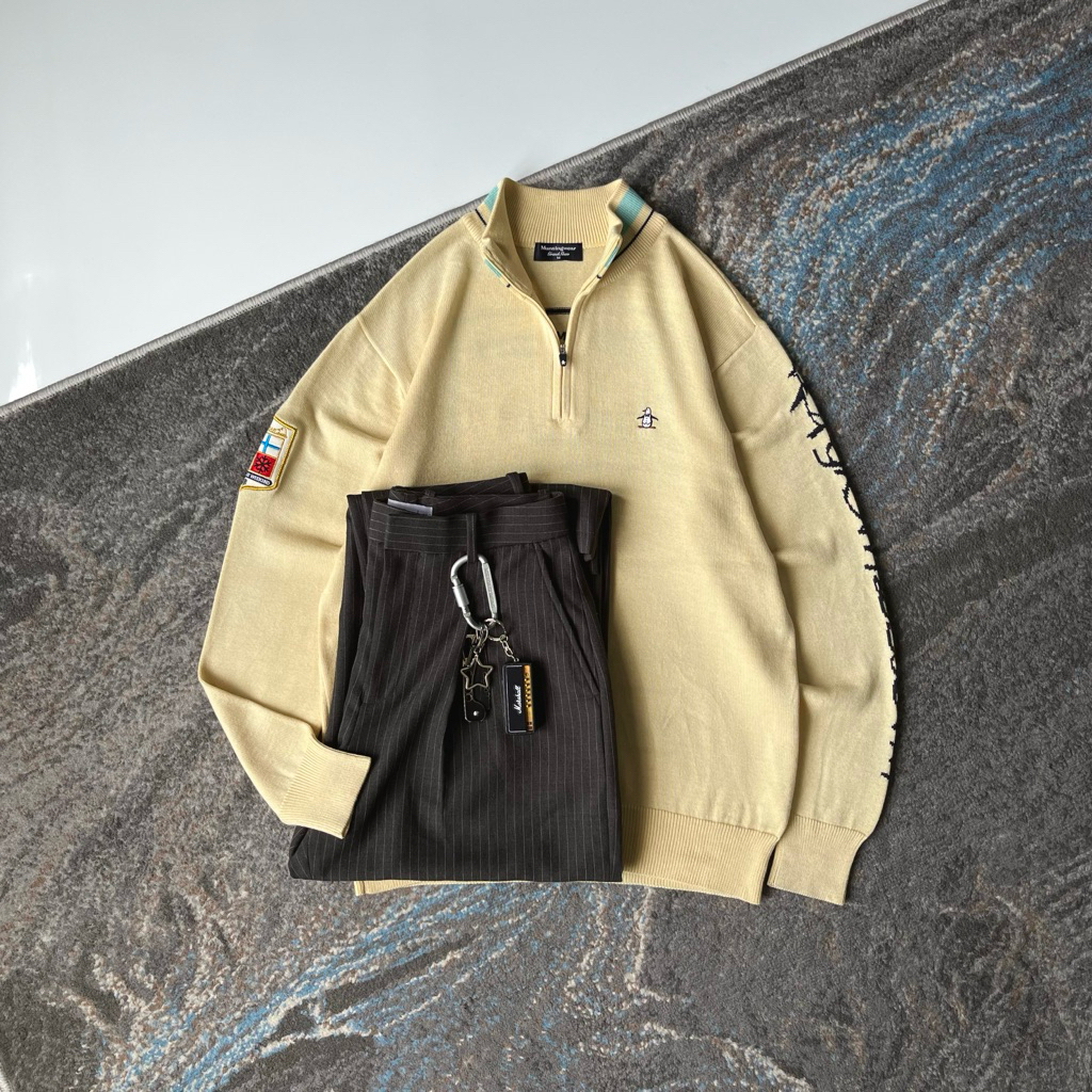 KNIT HALF ZIP MUNSINGWEAR