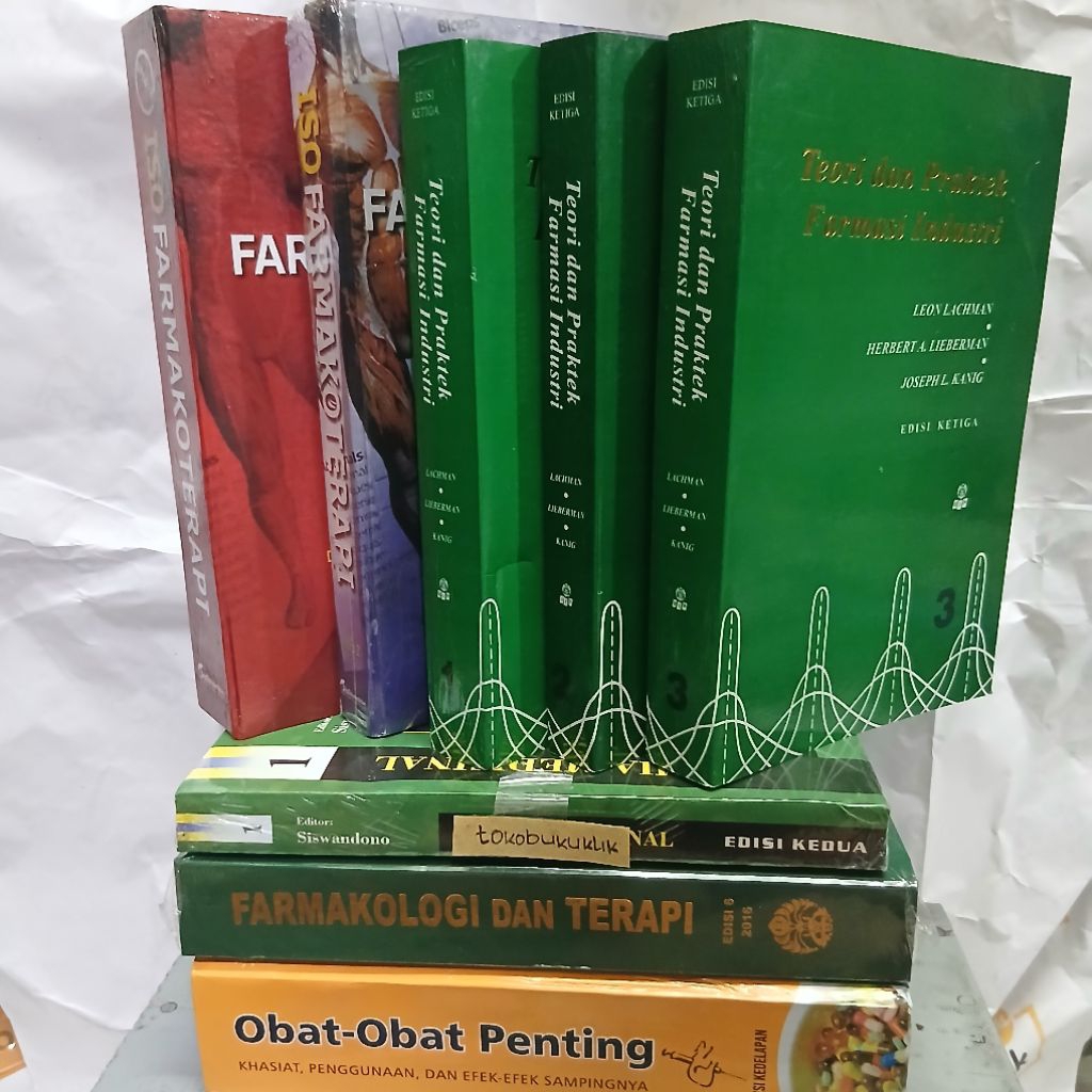 BEBAS PILIH BUKU FARMASI IONI, OBAT OBAT PENTING, ISO FARMAKOTERAPI, FARMASI INDUSTRI
