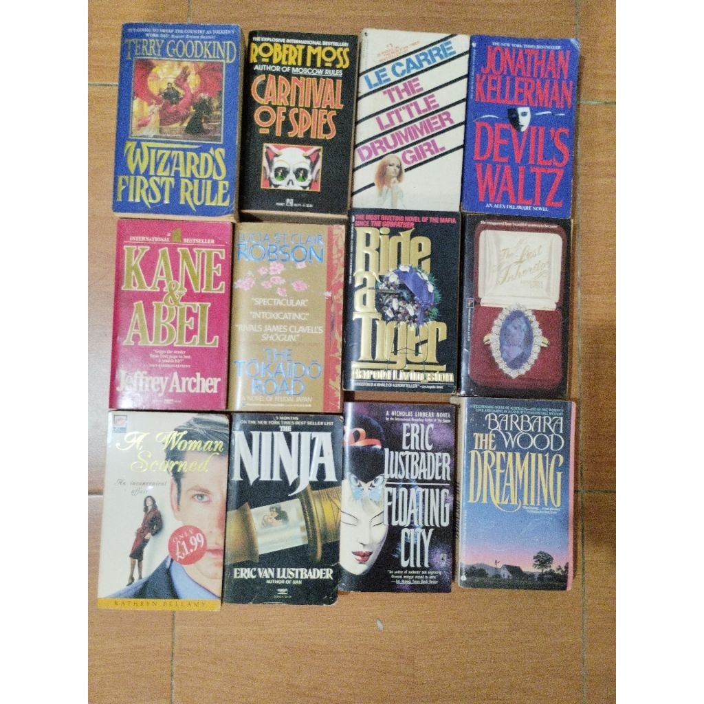Novel import preloved bahas inggris Wizard’s First RuleCarnival of SpiesThe Little Drummer GirlDevil