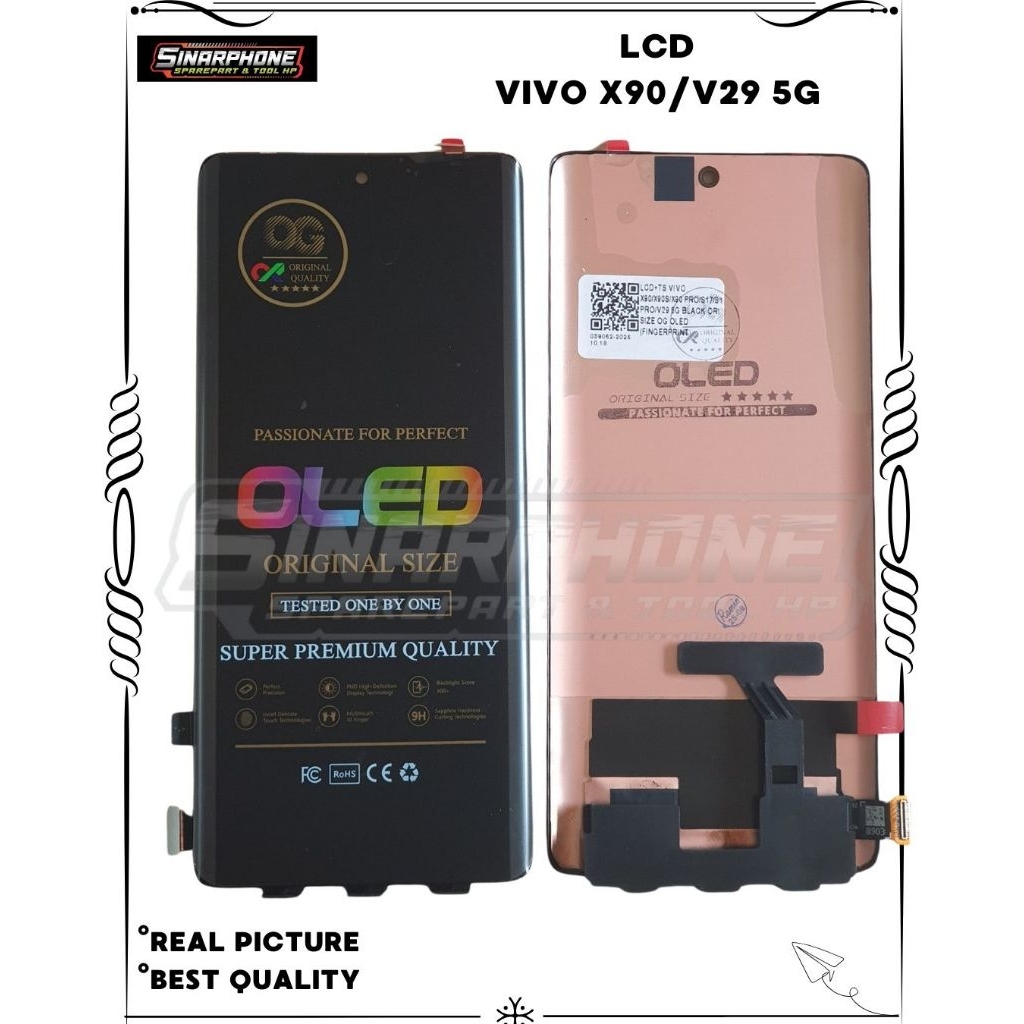 LCD VIVO X90/X90 PRO/S17/S17 PRO/V29 5G OLED OG (SIDIK JARI)