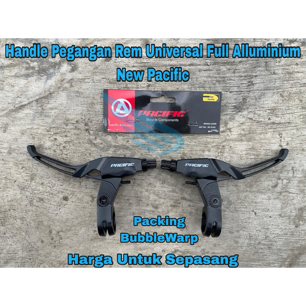 Handle Rem Handle Gagang Sepeda Brake Lever Full Alloy MTB Gunung Fixie Onthel Anak New Pacific Good