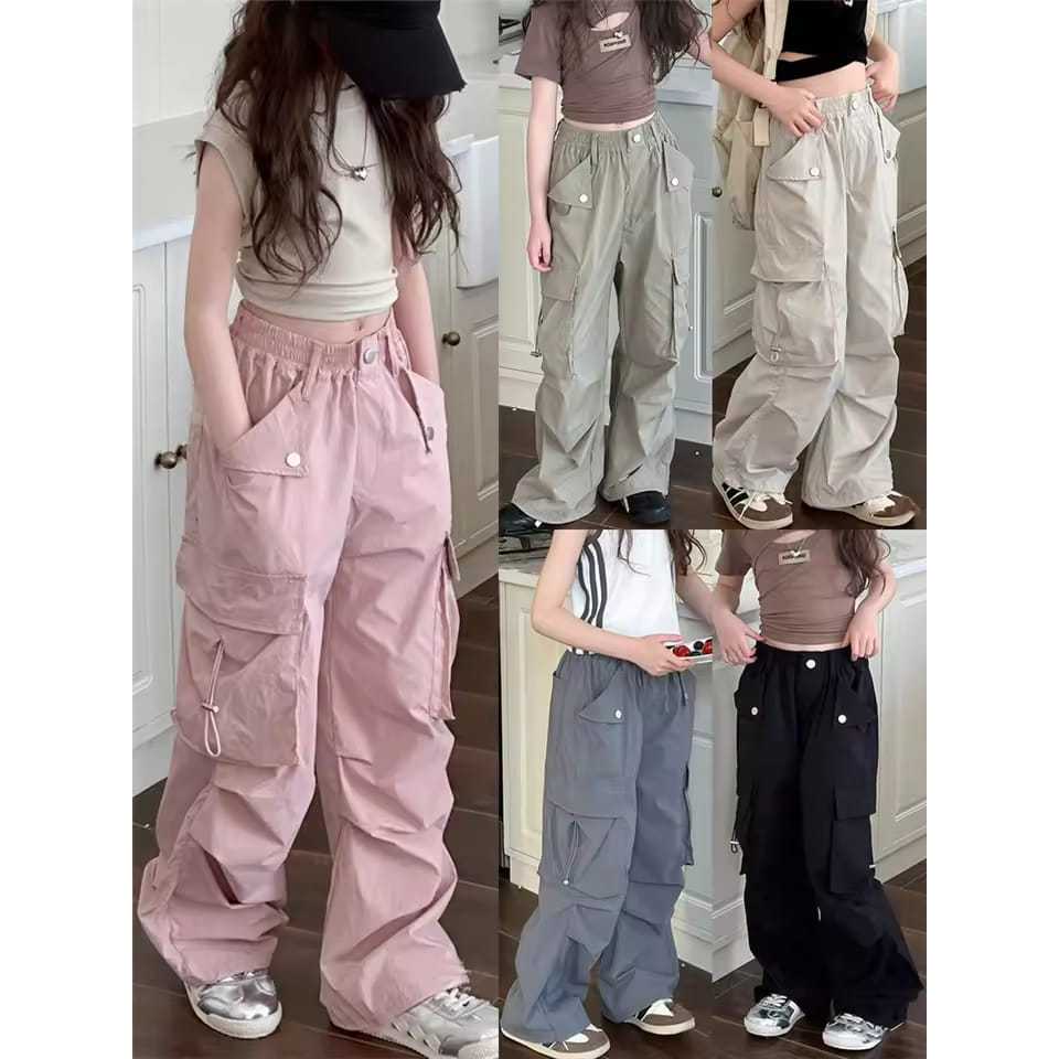 celana cargo anak perempuan cargo anak oversize