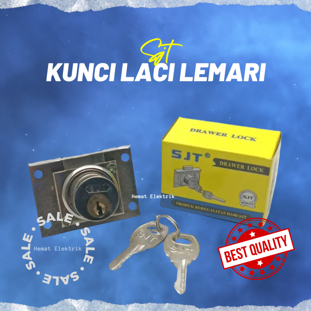 Kunci Laci Lemari Kunci Pintu Loker SJT  Drawer Lock Besi Berkualitas