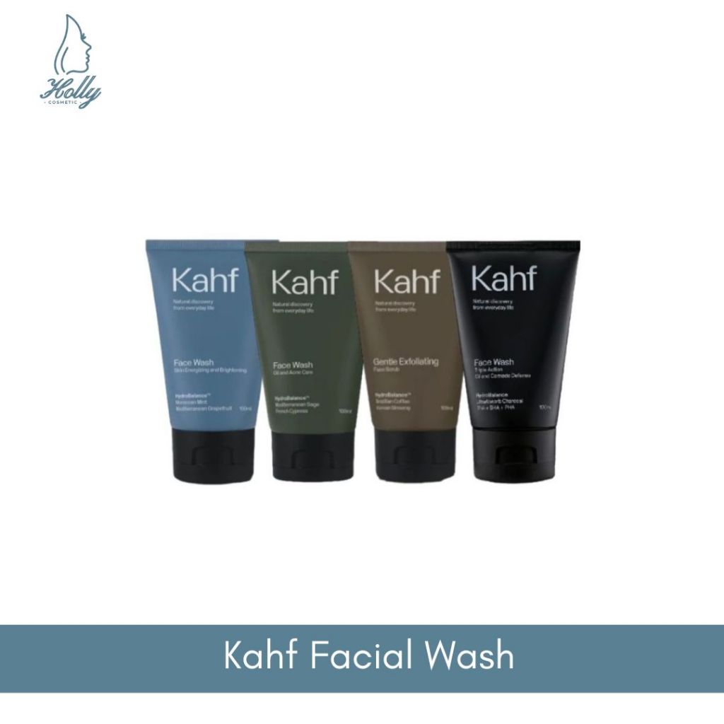 Kahf Face Wash / Face Scrub / Sabun Wajah Pria 100ml