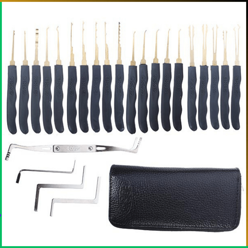 Goso Alat Pembuka Gembok Serbaguna Kunci Pintu Lock Pick Locksmith 24 PCS - 038