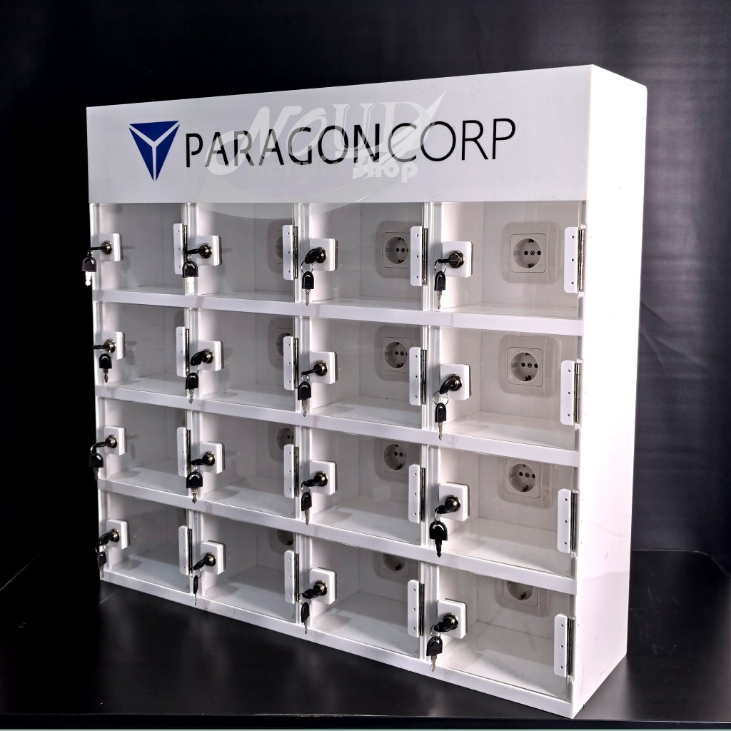 Box Charger HP / Charging Station Akriliik 16 Kotak