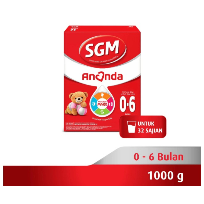 Diskon Susu Anak SGM Ananda 0-6 Bulan 1000 gram