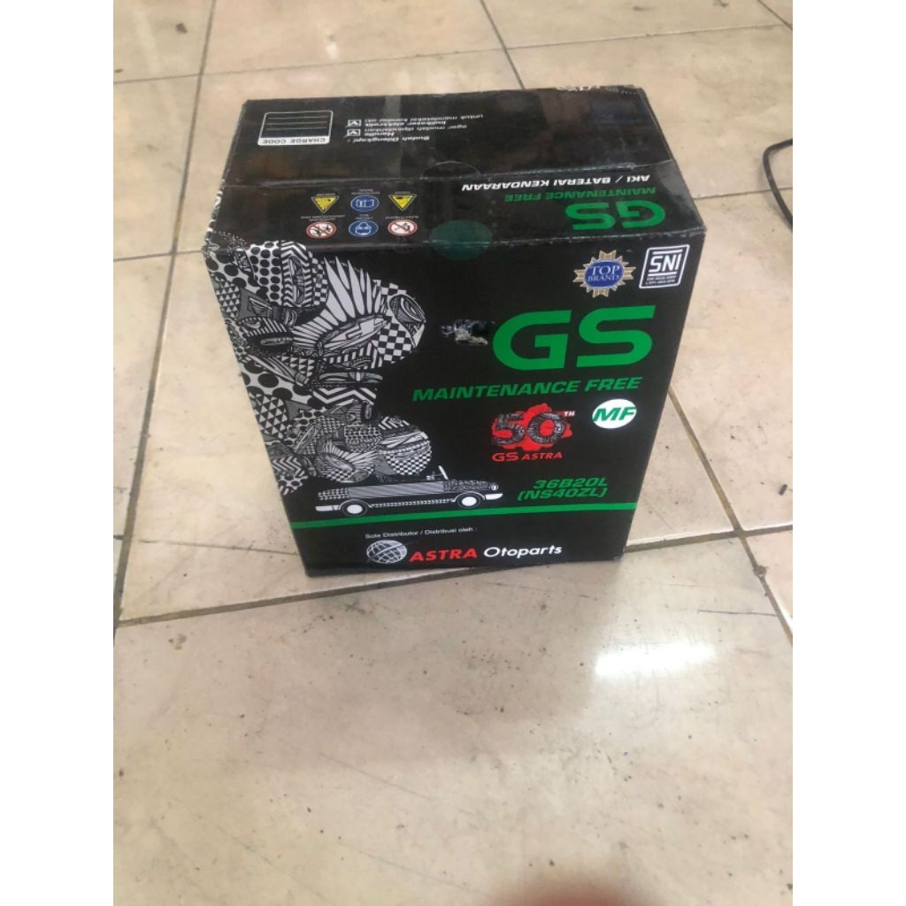 Aki MF GS Astra Ns40ZL kering 36B20L mobil Prio