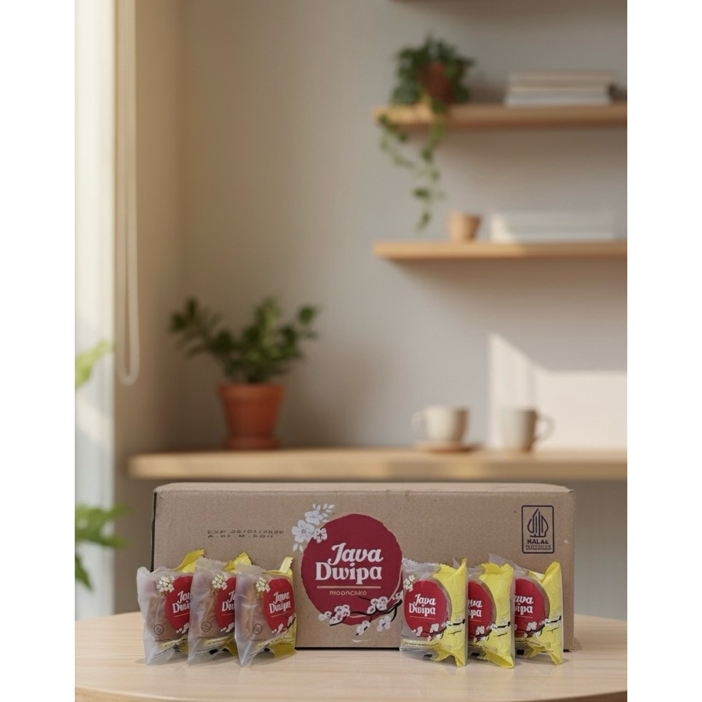 Kue bulan isi kacang hijau rasa original