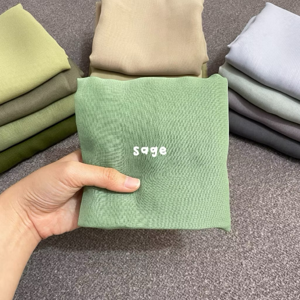Hijab Segiempat Bella Square sage mint segiempat sage mint hijab sage mint || BELLA SQUARE