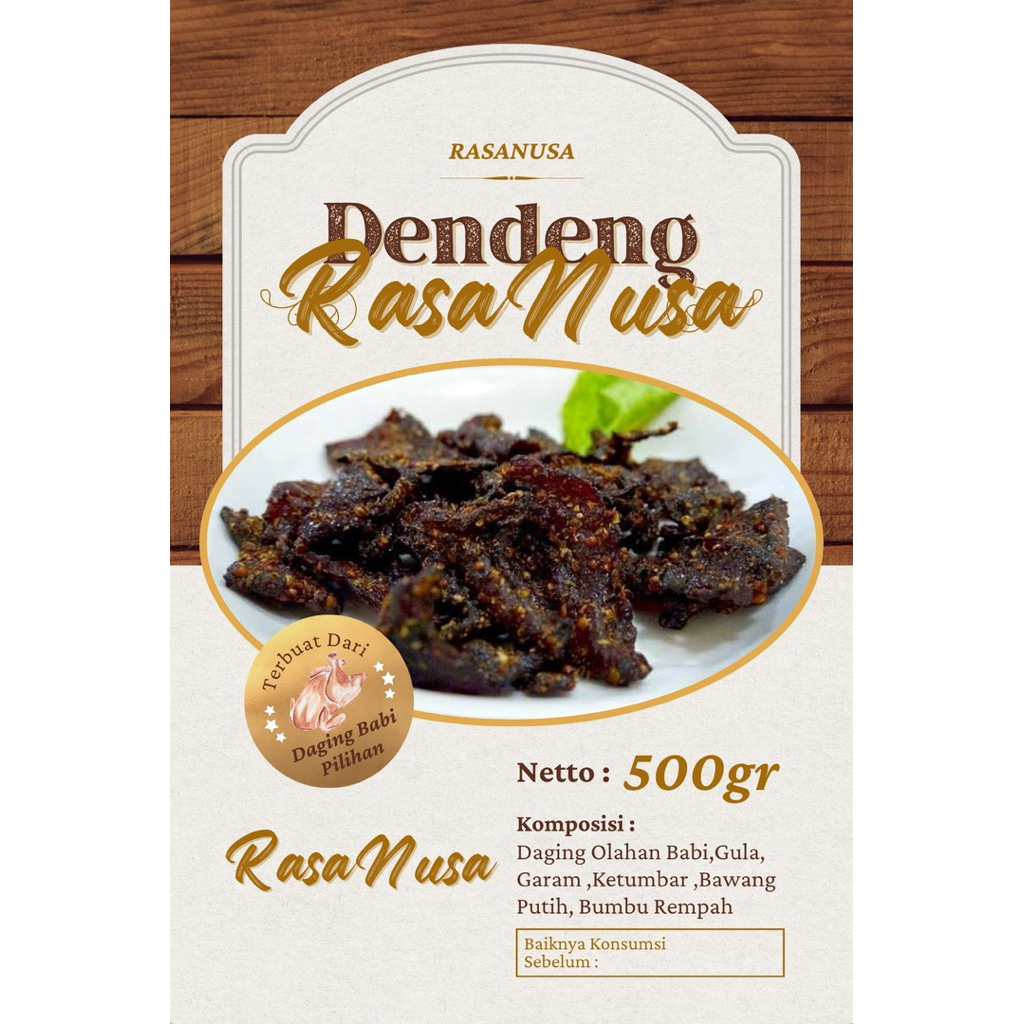RasaNusa Dendeng Babi Premium – Pork Slice Premium 