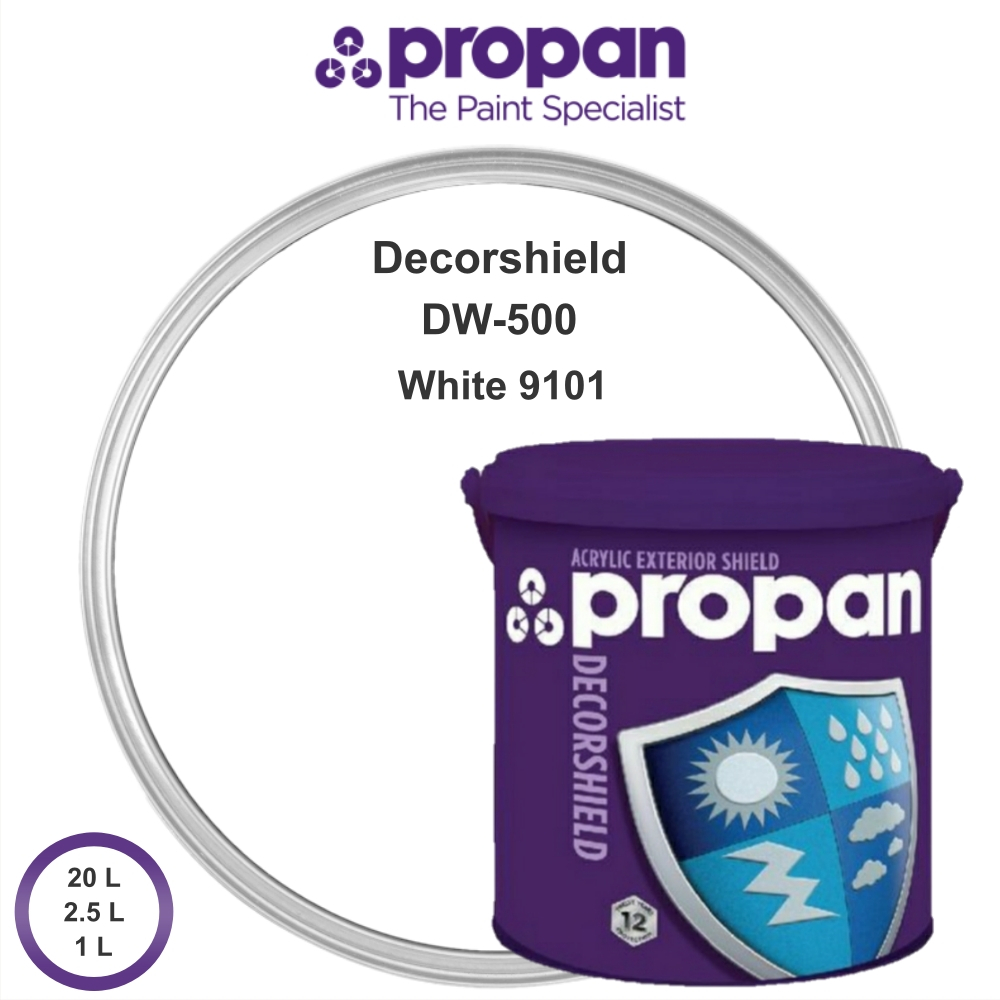 PROPAN DECORSHIELD DW-500 9101 WHITE - 1 LT