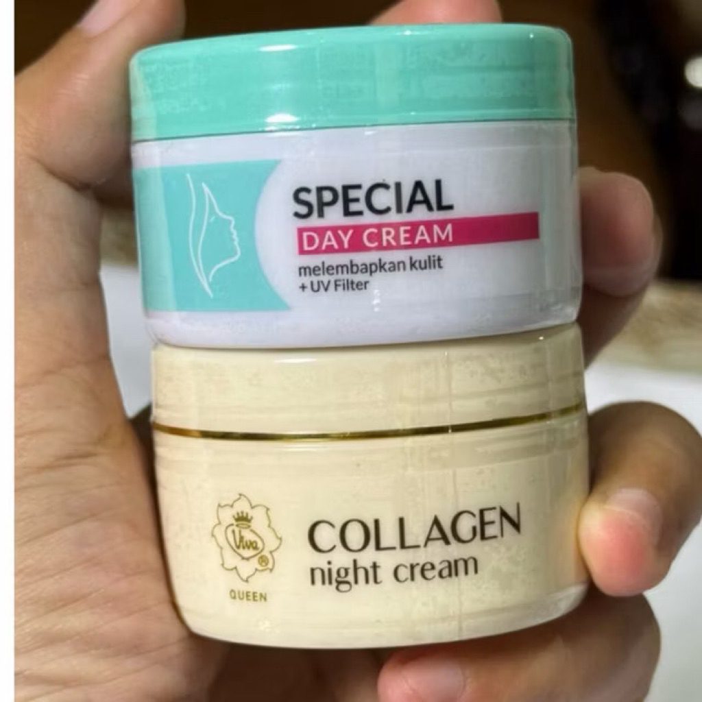 Krim siang dan malam Viva ( Special day cream & Collagen Night Cream )