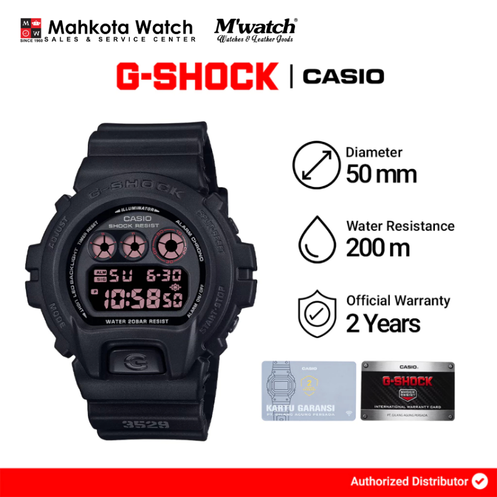 JAM TANGAN PRIA GSHOCK DW-6900MS-1DR-BSK
