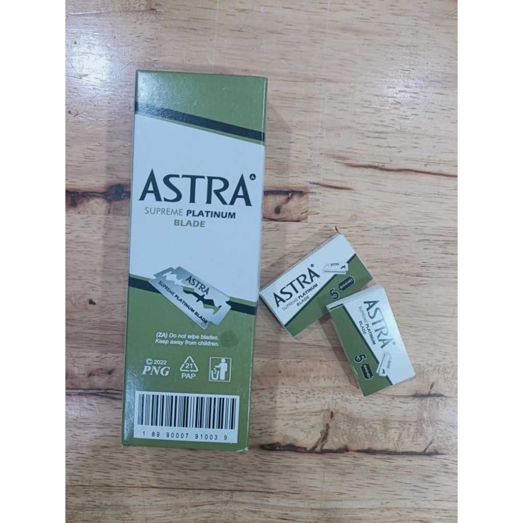 Silet Astra Superior Platinum Double Edge (Singapore) ORIGINAL 100%