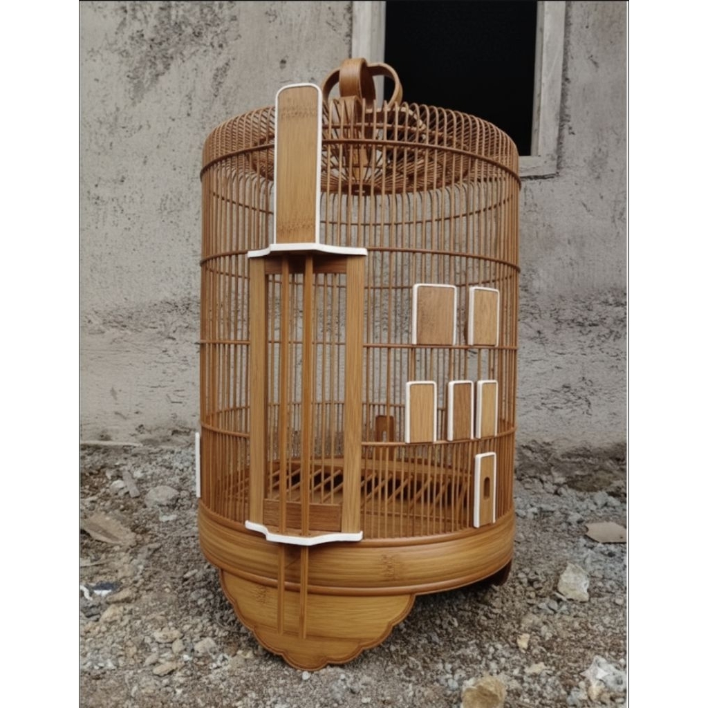 Sangkar Anis Kembang, Anis Merah d38 T42cm Lis timbul Akrilik