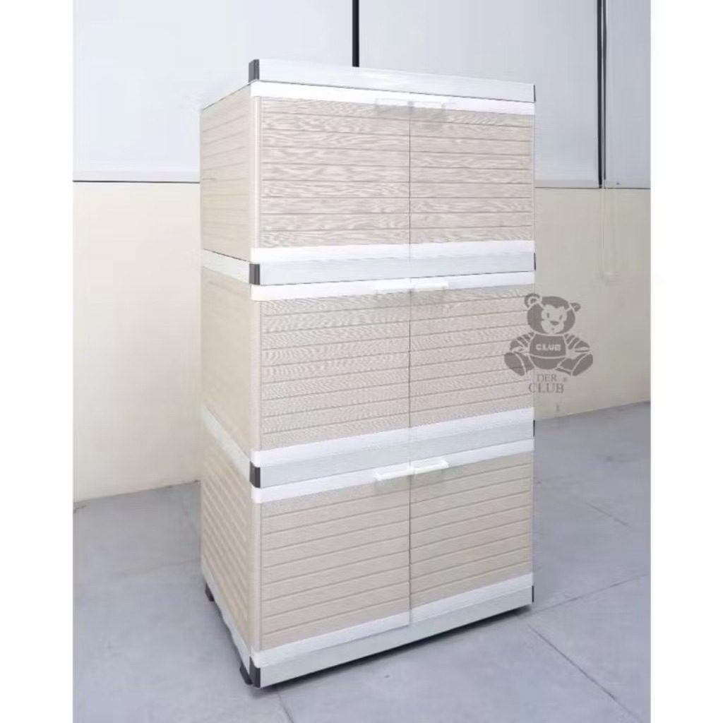 LEMARI PAKAIAN PLASTIK CLUB SUSUN 3 BESAR