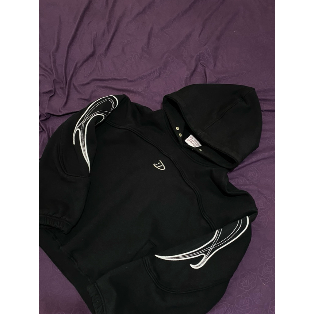 Hoodie Dust La Stella Black