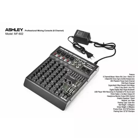 MIXER ASHLEY MF 602 / MF-602 MIXER ASHLEY MF602 ORIGINAL ASHLEY